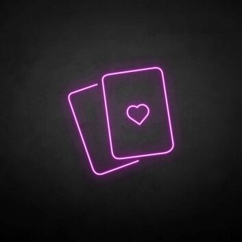 &#39;Love Card&#39; neon sign