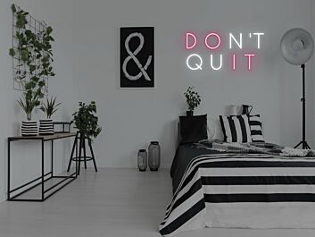 Don&#039;t Quit Do It Neon Sign for Motivational and Inspirational Spaces