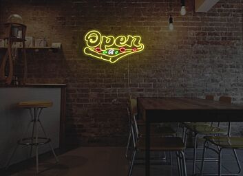 Pizza Version 2 Open Neon Sign for Restaurants