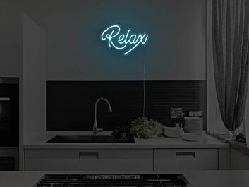 Relax Neon Sign for Calm and Cozy Spaces