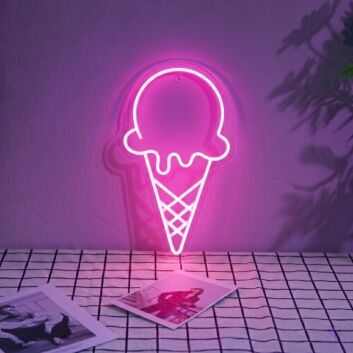 Ice cream3&#39; neon sign