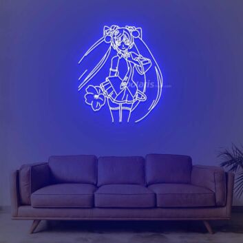 Hatsune Miku 2 Neon Sign for Anime Fans