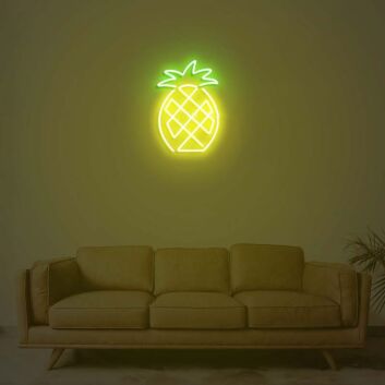 Pineapple Neon Sign for Tropical and Fun Decor
