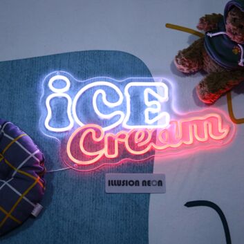 Ice Cream Neon Sign for Sweet and Fun Spaces
