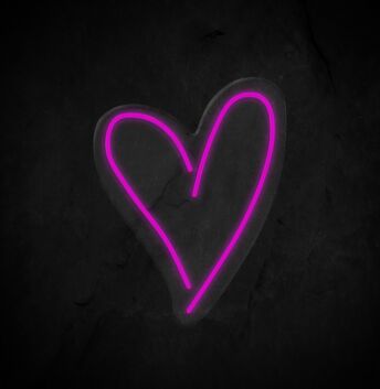 Heart Neon Sign for Romantic and Loving Spaces