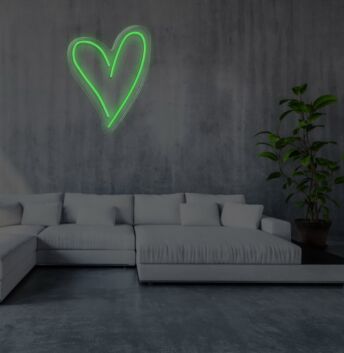 Heart Neon Sign for Romantic and Loving Spaces