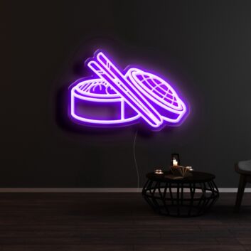 Chinese Cantonese Dim Sum Neon Sign for Cultural and Whimsical Decor