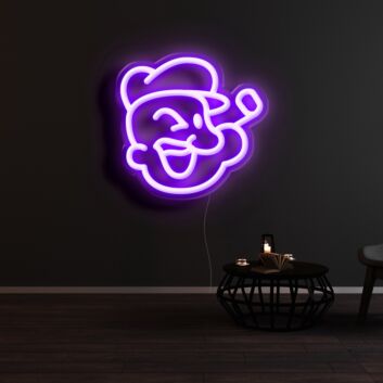Popeye Neon Sign for Cartoon Fans