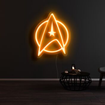 Star Trek Clip Art Starfleet Neon Sign for Sci-Fi Fans