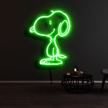 Snoopy Standing Neon Sign for Cartoon Fans