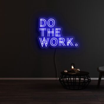 Do The Work Neon Sign for Motivational and Productive Spaces
