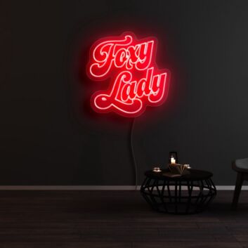 Foxy Lady Neon Sign for Playful and Stylish Decor