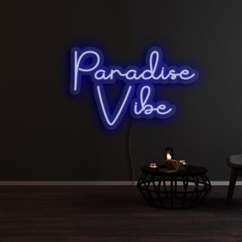 Paradise Vibe Neon Sign for Tropical and Relaxing Spaces