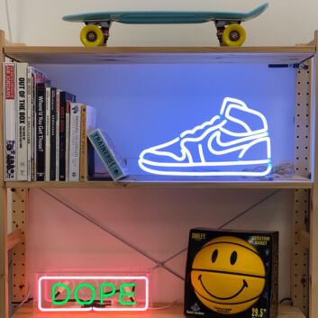 Aj1 Red Retro Shoe Air Jordan 1 Neon Sign for Sneaker Lovers