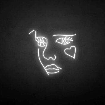 Punk girl&#39; neon sign