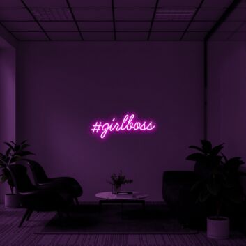 #Girlboss LED Neon Sign