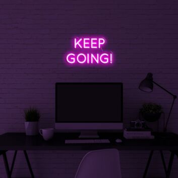 Keep Going Neon Sign for Motivational and Inspirational Spaces