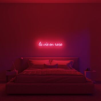La Vie En Rose V1 Neon Sign for Romantic and Stylish Spaces