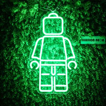 Lego Man Lego Guy Lego Boy Neon Sign for Kids and Playful Spaces