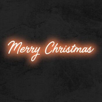 Merry Christmas Neon Sign for Festive and Celebratory Spaces