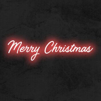 Merry Christmas Neon Sign for Festive and Celebratory Spaces
