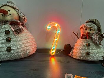 Christmas Crutches neon sign