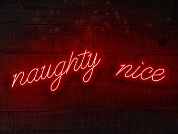 Naughty Nice Neon Sign for Festive and Fun Spaces