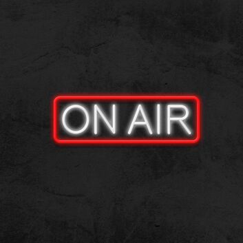 On Air Neon Sign for Studios and Broadcasting Spaces