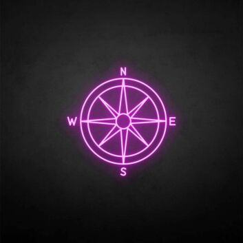 &#39;Compass&#39; neon sign