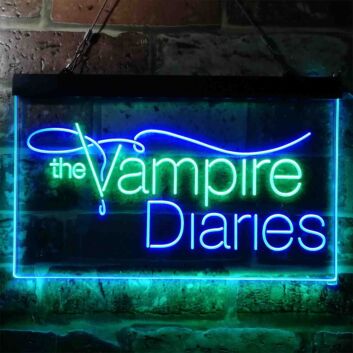 The Vampire Diaries Dual LED Neon Sign for TV Show Fans