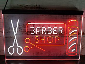 Barber Pole v1 Dual LED Neon Sign for Barber Shops