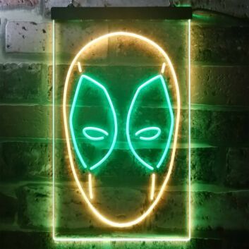 Deadpool Dual LED Neon Sign for Superhero Fans