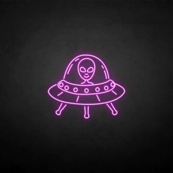 Extraterrestrial 	Alien  neon sign