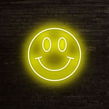 Smiley Neon Sign for Positive and Fun Spaces