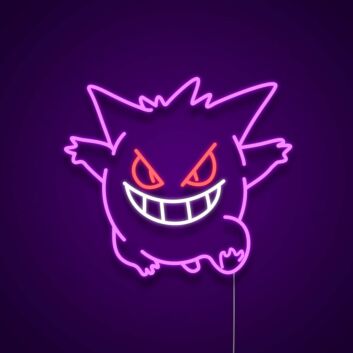 Gengar V1 Neon Sign for Anime Fans