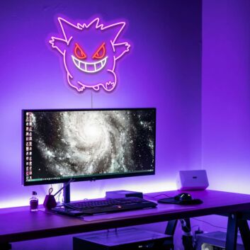 Gengar V1 Neon Sign for Anime Fans