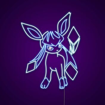 Glaceon Neon Sign for Anime Fans