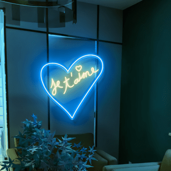 Je T&#039;aime Neon Art Sign Express Your Love in Neon