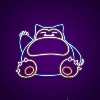 Snorlax Character LED Neon Sign