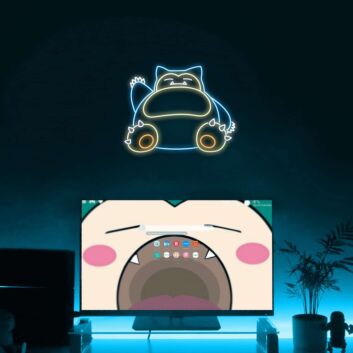 Snorlax Character LED Neon Sign