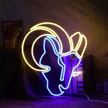 Los Angeles Rams Neon Sign for Sports Fans