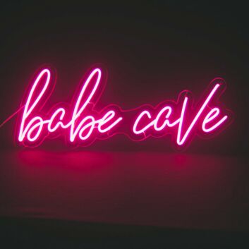 Babe Cave Neon Sign for Fun and Feminine Spaces