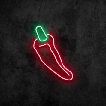 Chili Neon Sign for Food Lovers and Spicy Themes