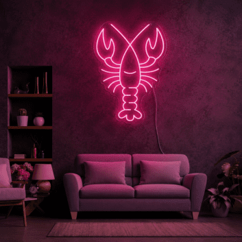 The Lobster Neon Sign for Food Lovers and Restaurants