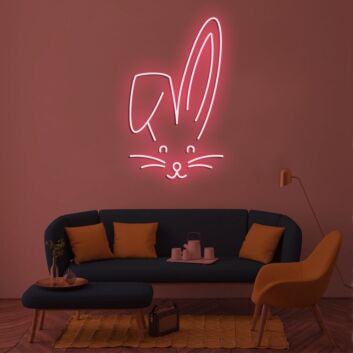 The Rabbit Neon Sign for Animal and Whimsical Decor