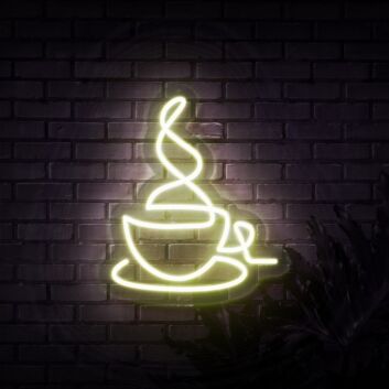 Hot Coffee Neon Sign for Coffee Lovers and Cafes