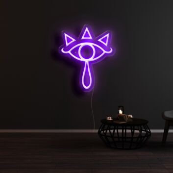 The Legend of Zelda Sheikah Lens of Truth Neon Sign for Gaming Fans