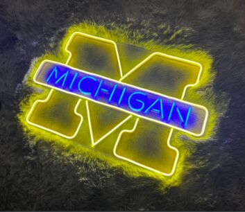Michigan Country State Neon Sign for State Pride and Cultural Decor