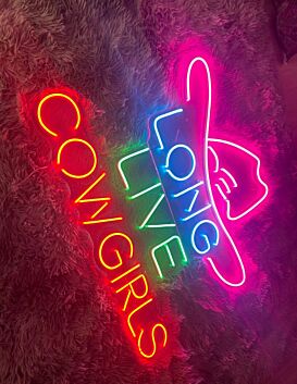 Long Live Cowgirls Neon Sign for Western and Rustic Decor