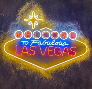 Las Vegas Neon Sign for City and Nightlife Decor
